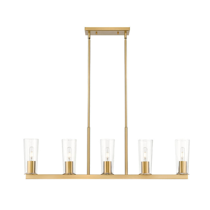 Z-Lite Titus Linear Pendant Modern Gold 5 Light 826-5L-MGLD | theLightShop