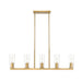 Z-Lite Titus Linear Pendant Modern Gold 5 Light 826-5L-MGLD | theLightShop