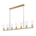 Z-Lite Titus Linear Pendant Modern Gold 7 Light 826-7L-MGLD | theLightShop