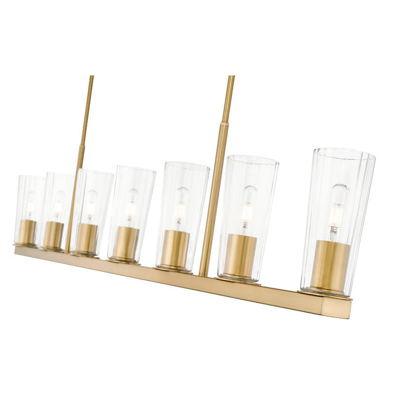 Z-Lite Titus Linear Pendant Modern Gold 7 Light 826-7L-MGLD | theLightShop