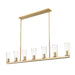 Z-Lite Titus Linear Pendant Modern Gold 7 Light 826-7L-MGLD | theLightShop