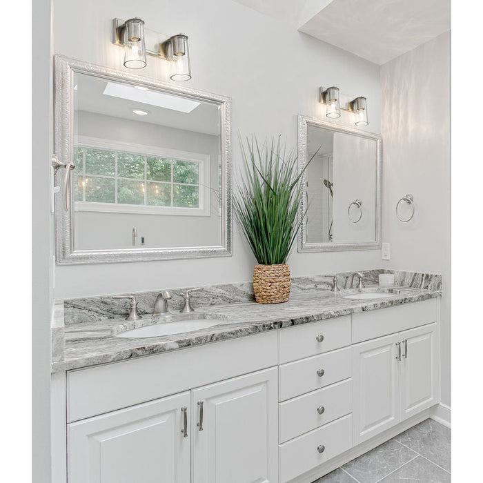 Z-Lite Titus Vanity Brushed Nickel 2 Light 826-2V-BN | theLightShop