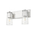 Z-Lite Titus Vanity Brushed Nickel 2 Light 826-2V-BN | theLightShop