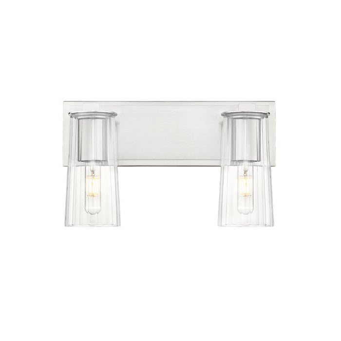 Z-Lite Titus Vanity Brushed Nickel 2 Light 826-2V-BN | theLightShop