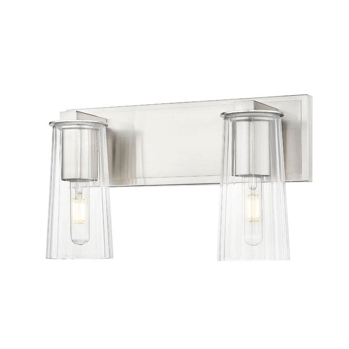 Z-Lite Titus Vanity Brushed Nickel 2 Light 826-2V-BN | theLightShop