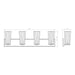 Z-Lite Titus Vanity Brushed Nickel 4 Light 826-4V-BN | theLightShop