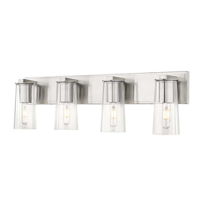 Z-Lite Titus Vanity Brushed Nickel 4 Light 826-4V-BN | theLightShop