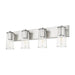 Z-Lite Titus Vanity Brushed Nickel 4 Light 826-4V-BN | theLightShop