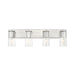Z-Lite Titus Vanity Brushed Nickel 4 Light 826-4V-BN | theLightShop