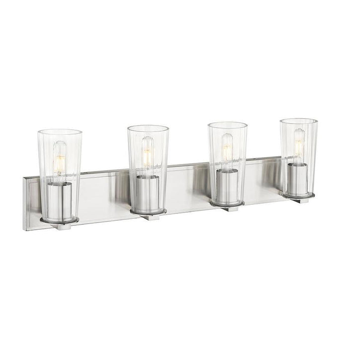 Z-Lite Titus Vanity Brushed Nickel 4 Light 826-4V-BN | theLightShop
