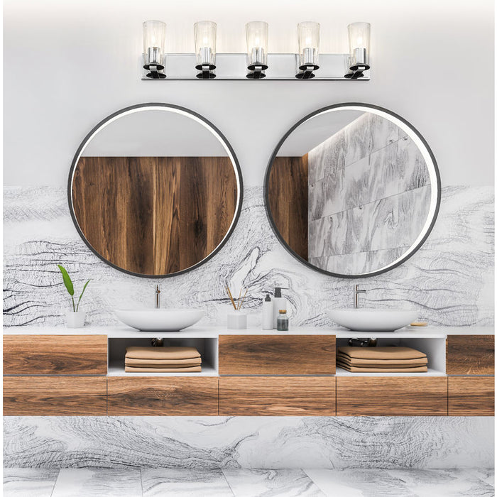 Z-Lite Titus Vanity Chrome 5 Light 826-5V-CH | theLightShop