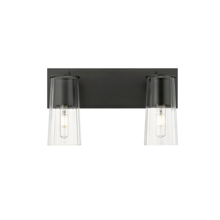 Z-Lite Titus Vanity Matte Black 2 Light 826-2V-MB | theLightShop