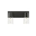 Z-Lite Titus Vanity Matte Black 2 Light 826-2V-MB | theLightShop