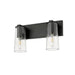 Z-Lite Titus Vanity Matte Black 2 Light 826-2V-MB | theLightShop
