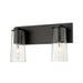 Z-Lite Titus Vanity Matte Black 2 Light 826-2V-MB | theLightShop