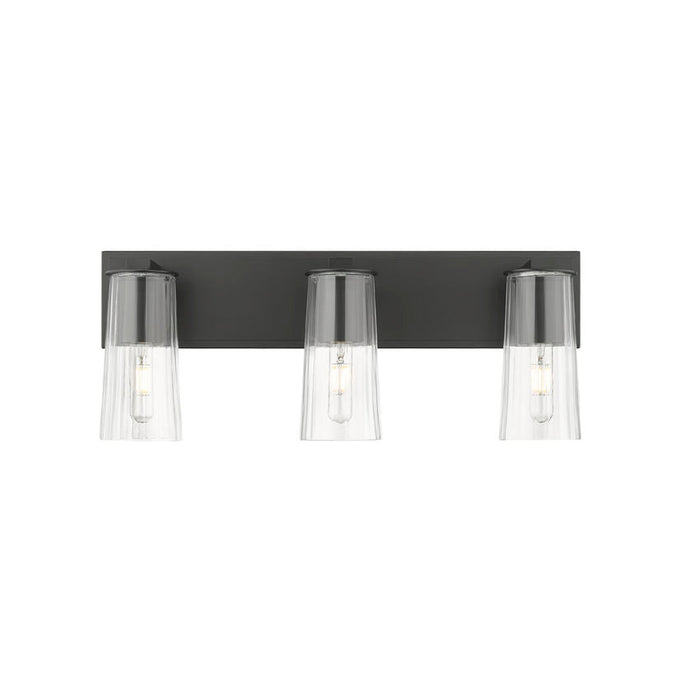 Z-Lite Titus Vanity Matte Black 3 Light 826-3V-MB | theLightShop