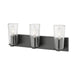 Z-Lite Titus Vanity Matte Black 3 Light 826-3V-MB | theLightShop