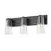 Z-Lite Titus Vanity Matte Black 3 Light 826-3V-MB | theLightShop