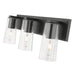 Z-Lite Titus Vanity Matte Black 3 Light 826-3V-MB | theLightShop