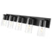 Z-Lite Titus Vanity Matte Black 5 Light 826-5V-MB | theLightShop