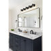 Z-Lite Titus Vanity Matte Black 5 Light 826-5V-MB | theLightShop