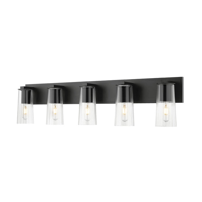 Z-Lite Titus Vanity Matte Black 5 Light 826-5V-MB | theLightShop