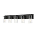 Z-Lite Titus Vanity Matte Black 5 Light 826-5V-MB | theLightShop