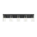 Z-Lite Titus Vanity Matte Black 5 Light 826-5V-MB | theLightShop