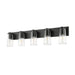 Z-Lite Titus Vanity Matte Black 5 Light 826-5V-MB | theLightShop