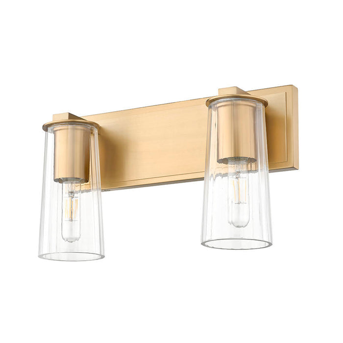 Z-Lite Titus Vanity Modern Gold 2 Light 826-2V-MGLD | theLightShop