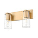 Z-Lite Titus Vanity Modern Gold 2 Light 826-2V-MGLD | theLightShop