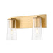 Z-Lite Titus Vanity Modern Gold 2 Light 826-2V-MGLD | theLightShop
