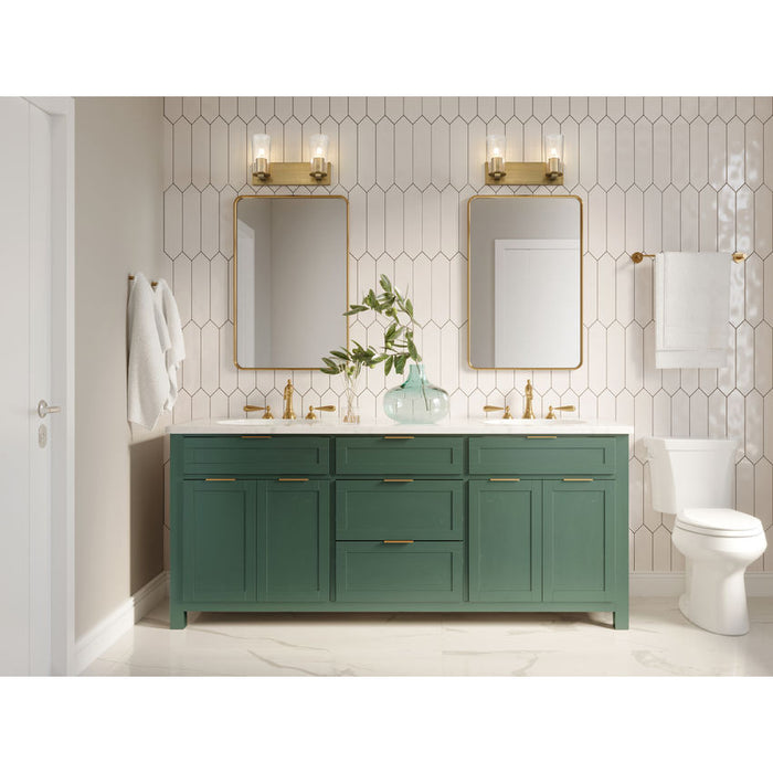 Z-Lite Titus Vanity Modern Gold 2 Light 826-2V-MGLD | theLightShop