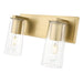 Z-Lite Titus Vanity Modern Gold 2 Light 826-2V-MGLD | theLightShop