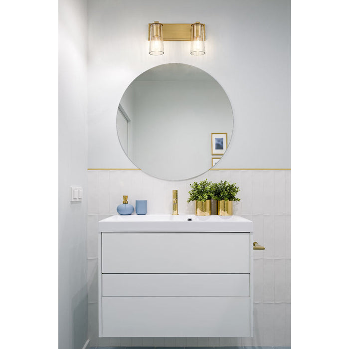 Z-Lite Titus Vanity Modern Gold 2 Light 826-2V-MGLD | theLightShop