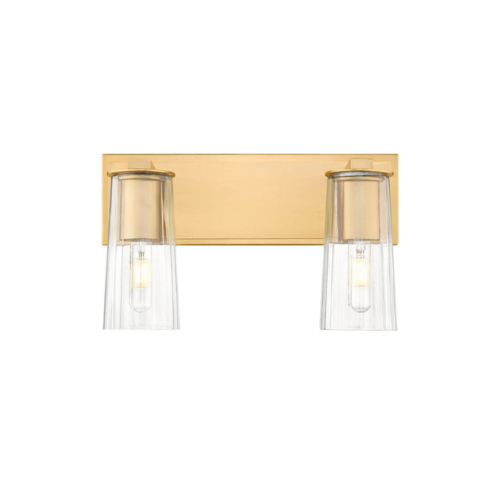 Z-Lite Titus Vanity Modern Gold 2 Light 826-2V-MGLD | theLightShop
