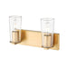 Z-Lite Titus Vanity Modern Gold 2 Light 826-2V-MGLD | theLightShop