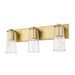 Z-Lite Titus Vanity Modern Gold 3 Light 826-3V-MGLD | theLightShop