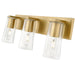 Z-Lite Titus Vanity Modern Gold 3 Light 826-3V-MGLD | theLightShop