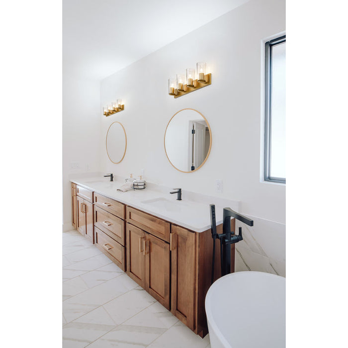 Z-Lite Titus Vanity Modern Gold 4 Light 826-4V-MGLD | theLightShop
