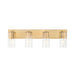 Z-Lite Titus Vanity Modern Gold 4 Light 826-4V-MGLD | theLightShop