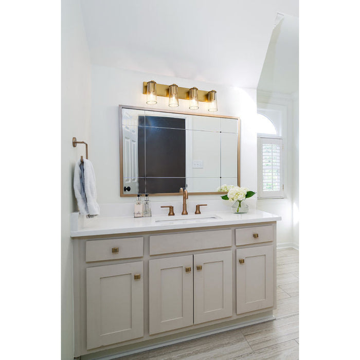 Z-Lite Titus Vanity Modern Gold 4 Light 826-4V-MGLD | theLightShop