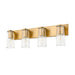 Z-Lite Titus Vanity Modern Gold 4 Light 826-4V-MGLD | theLightShop