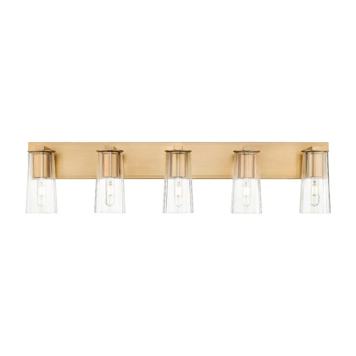 Z-Lite Titus Vanity Modern Gold 5 Light 826-5V-MGLD | theLightShop