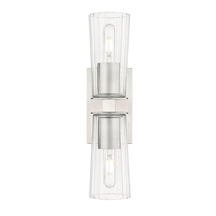 Z-Lite Titus Wall Sconce Brushed Nickel 2 Light 826-2S-BN | theLightShop