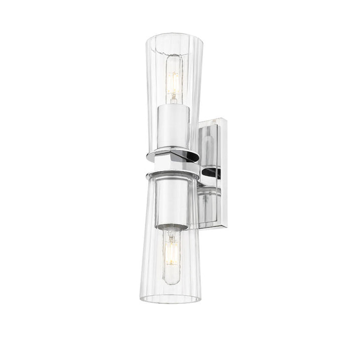 Z-Lite Titus Wall Sconce Chrome 2 Light 826-2S-CH | theLightShop