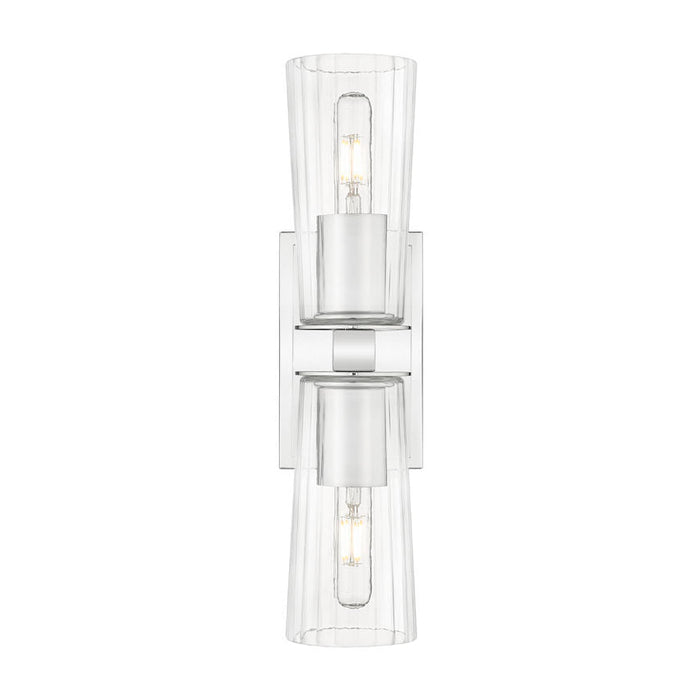 Z-Lite Titus Wall Sconce Chrome 2 Light 826-2S-CH | theLightShop