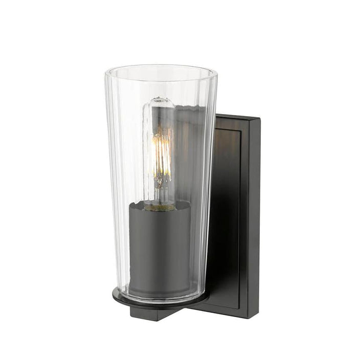 Z-Lite Titus Wall Sconce Matte Black 1 Light 826-1S-MB | theLightShop