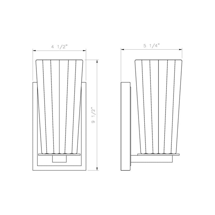 Z-Lite Titus Wall Sconce Matte Black 1 Light 826-1S-MB | theLightShop