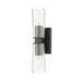 Z-Lite Titus Wall Sconce Matte Black 2 Light 826-2S-MB | theLightShop